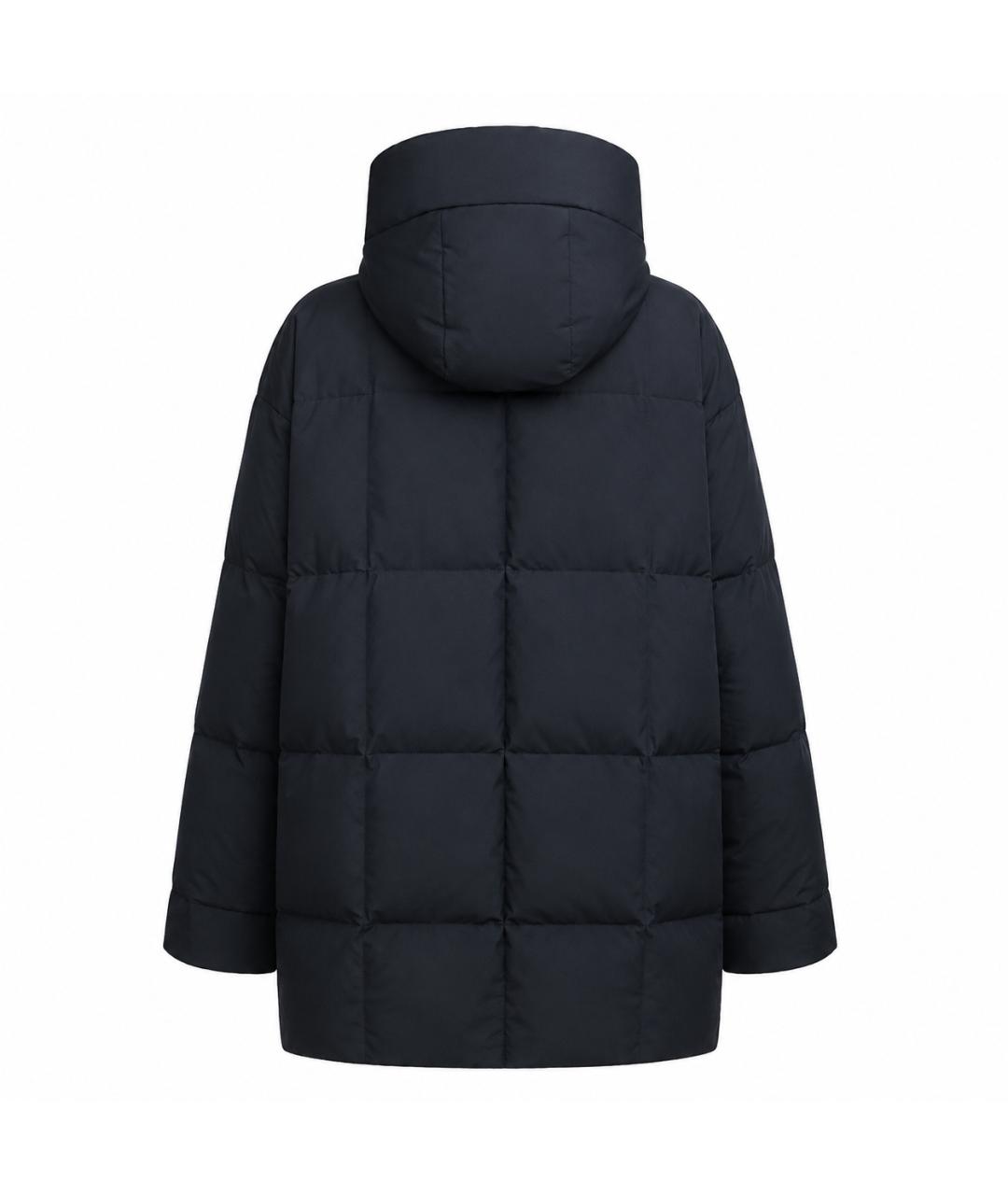 JIL SANDER Темно-синий полиэстеровый пуховик, фото 4