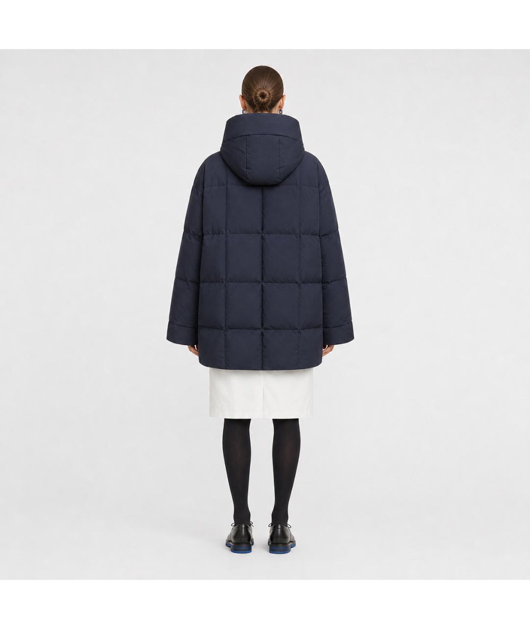 JIL SANDER Темно-синий полиэстеровый пуховик, фото 7