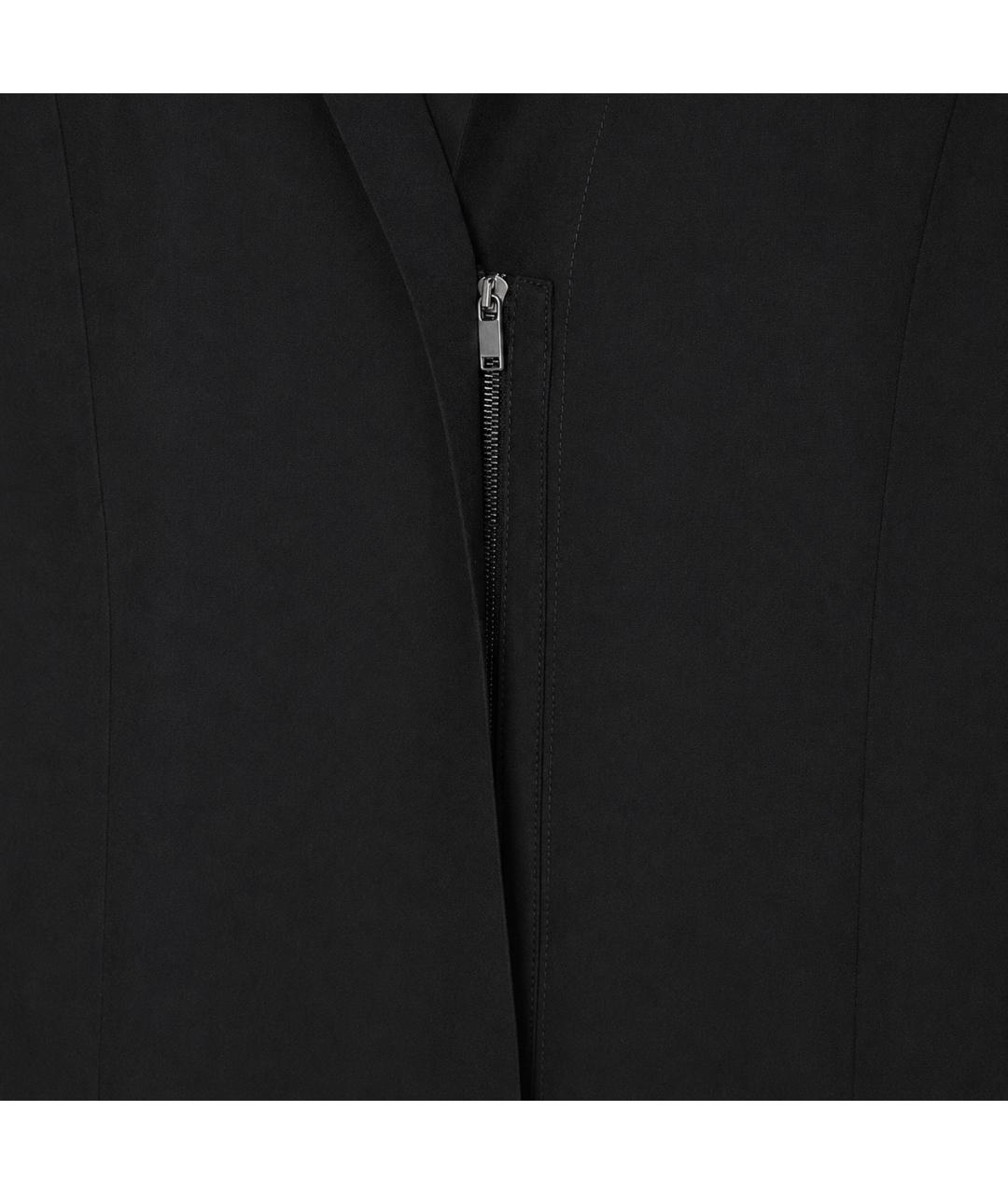 JIL SANDER Черное хлопковое вечернее платье, фото 2