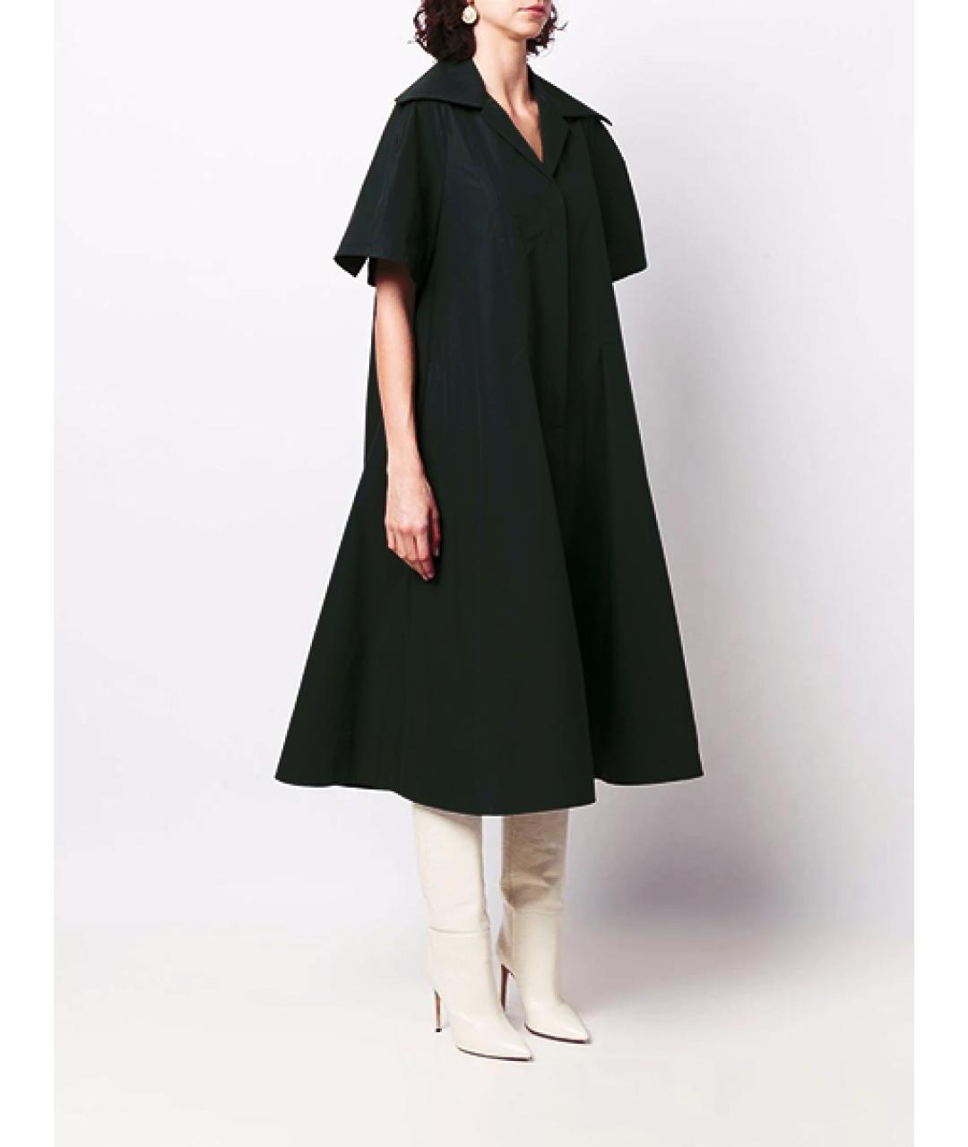 JIL SANDER Черное хлопковое вечернее платье, фото 3