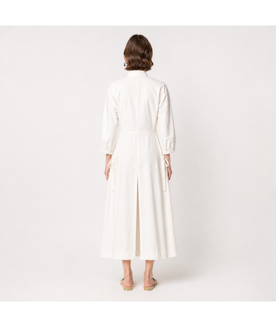 JIL SANDER Бежевое хлопковое платье, фото 5