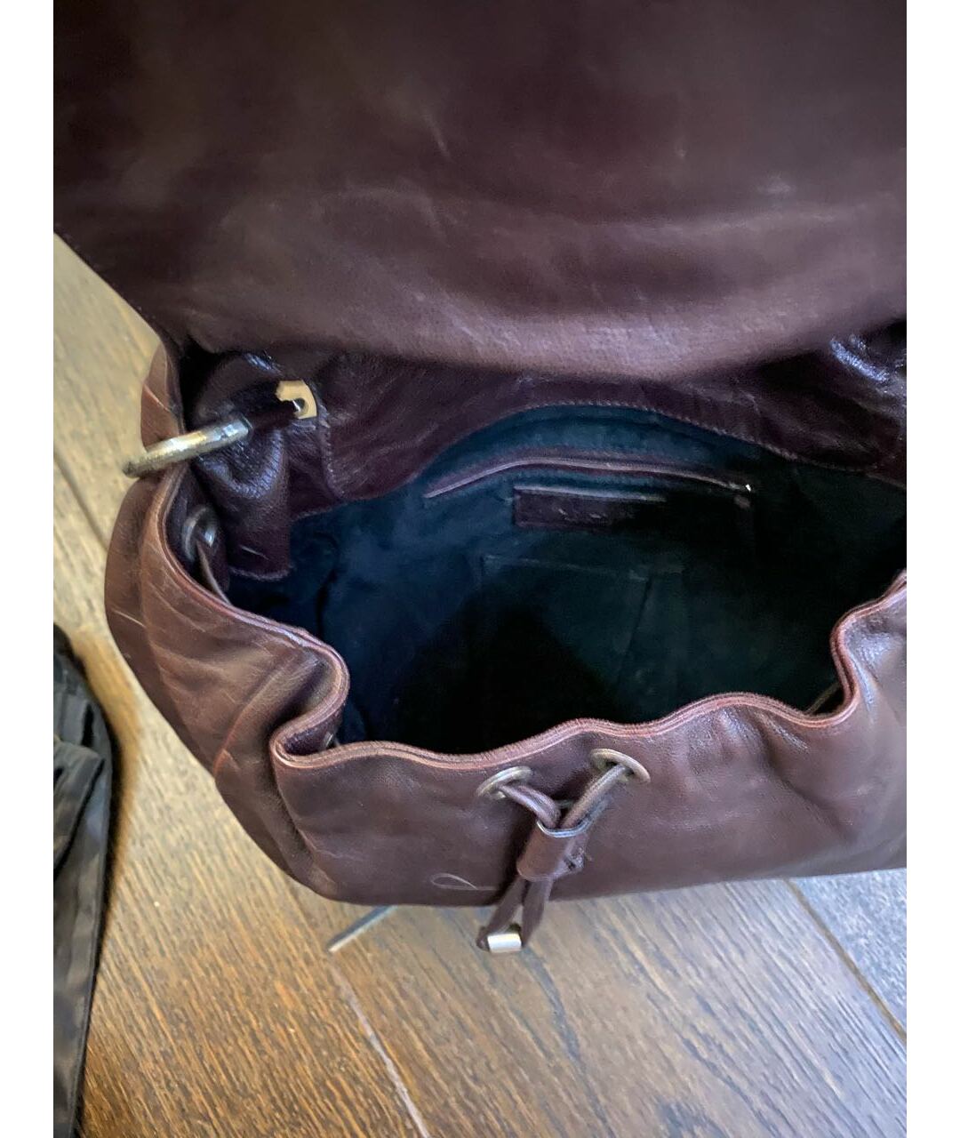 YVES SAINT LAURENT VINTAGE Коричневая кожаная сумка тоут, фото 8