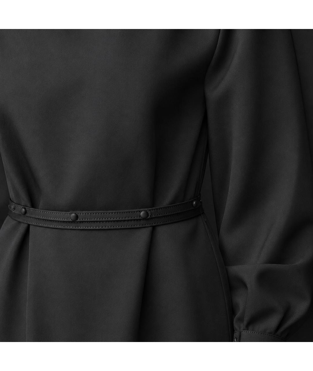 JIL SANDER Черное вискозное вечернее платье, фото 2
