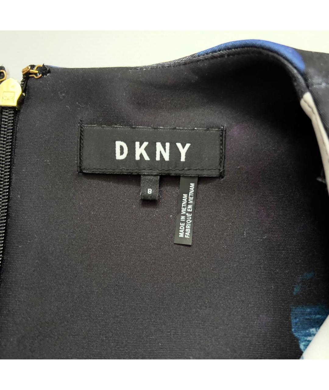 DKNY Черное полиэстеровое коктейльное платье, фото 3