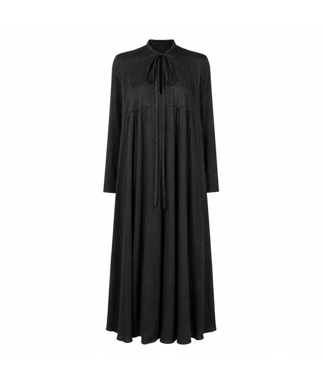 JIL SANDER Черное вискозное вечернее платье, фото 1