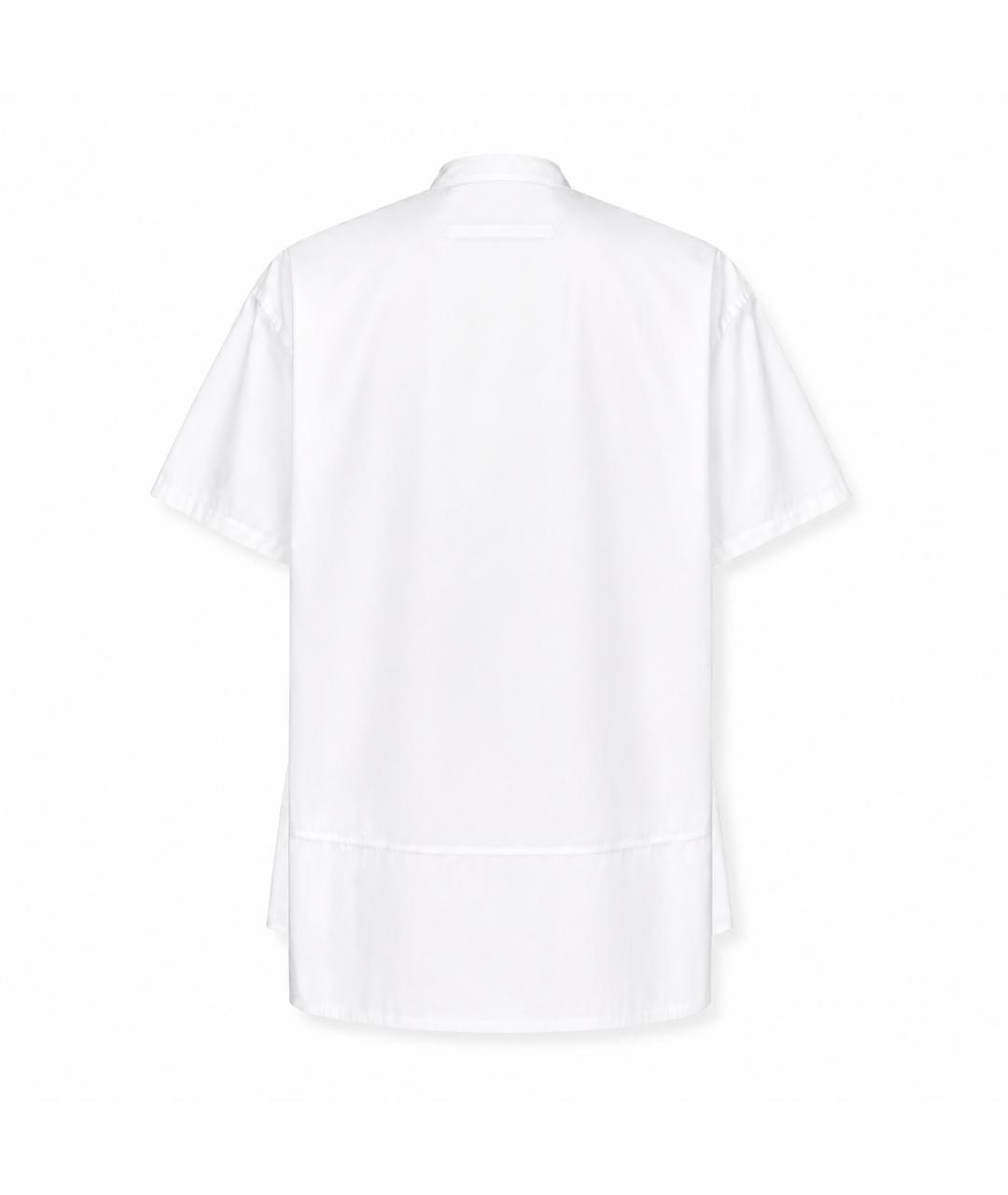JIL SANDER Белая хлопковая блузы, фото 2