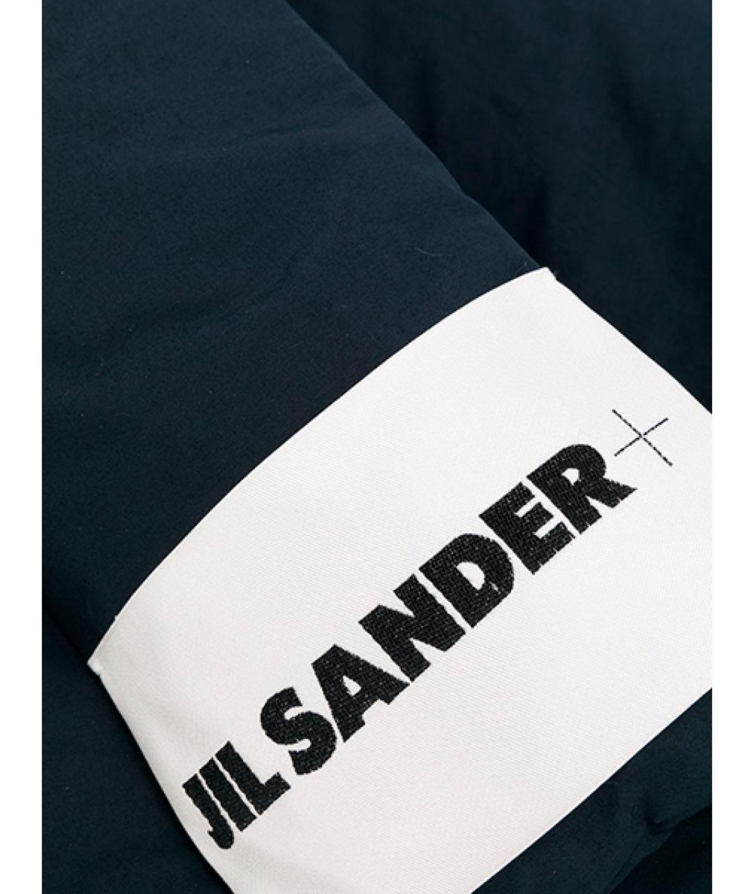 JIL SANDER Темно-синий шарф, фото 3