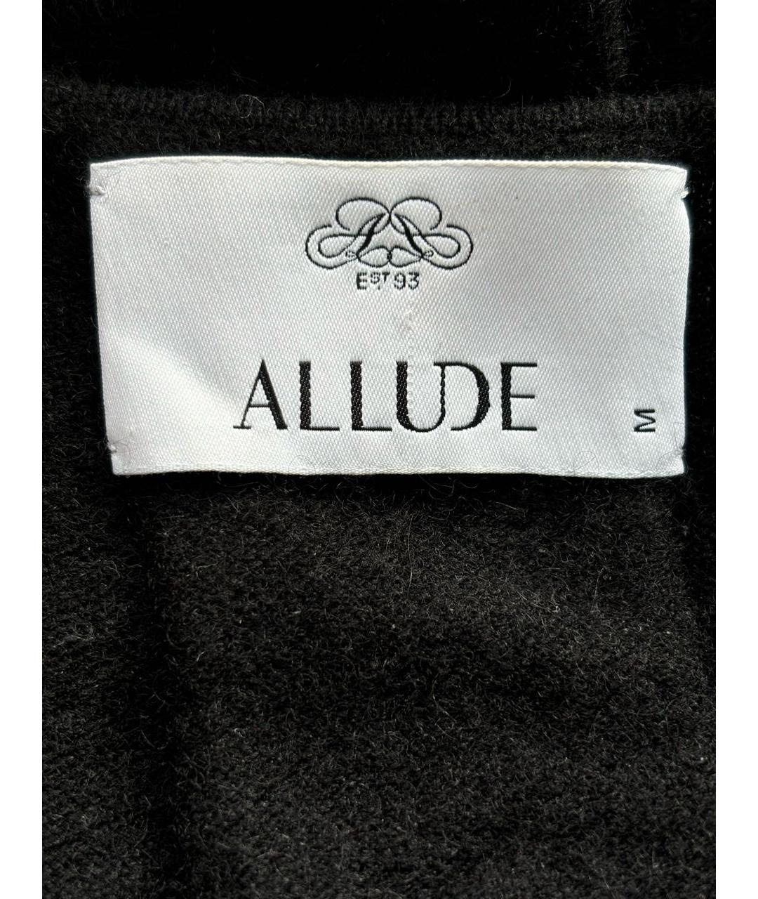 ALLUDE Черное кашемировое повседневное платье, фото 3