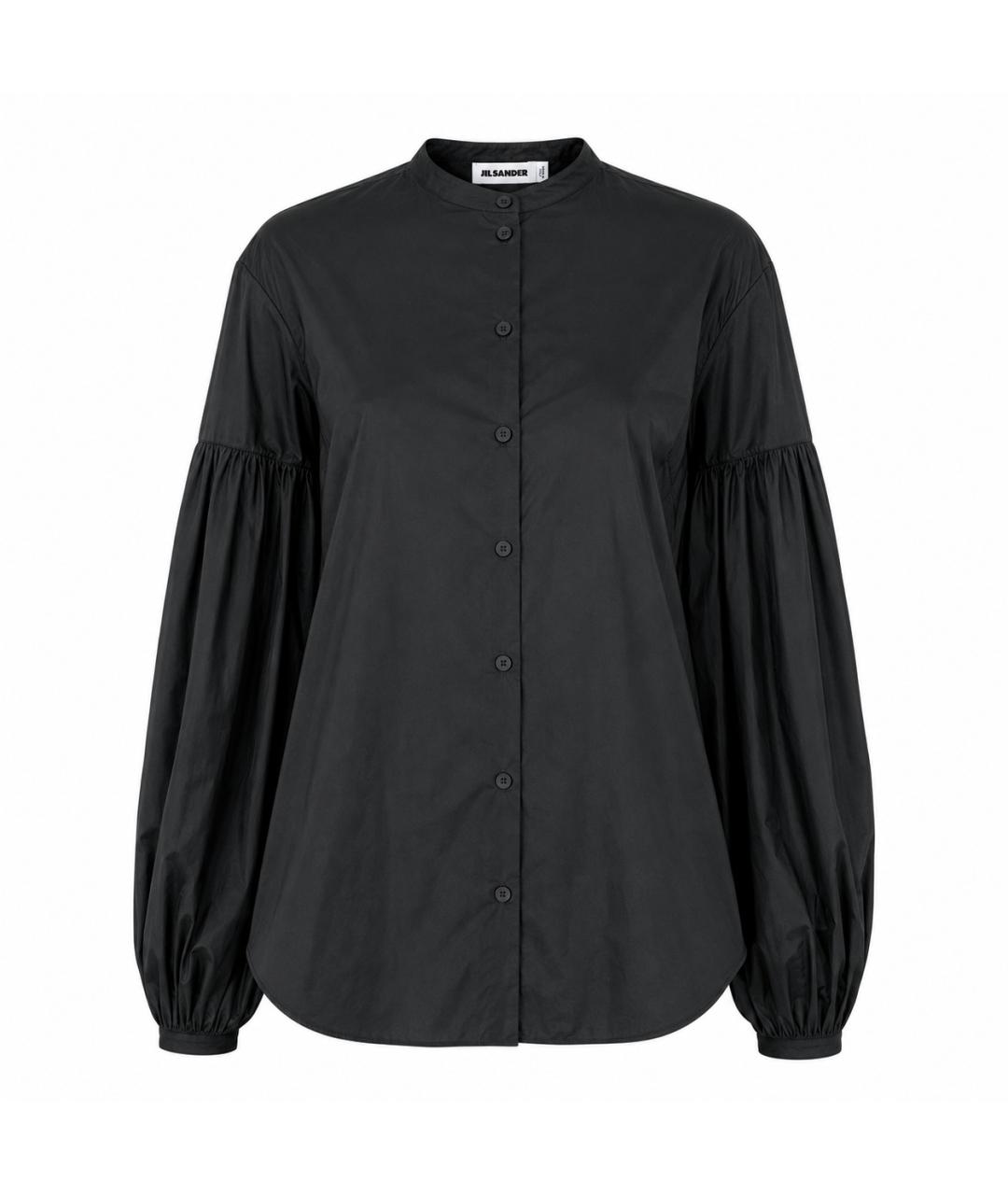 JIL SANDER Черная полиэстеровая блузы, фото 6