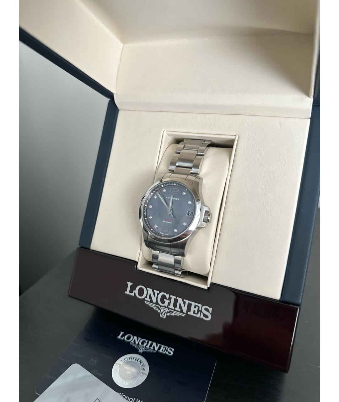 LONGINES Серебряные металлические часы, фото 6