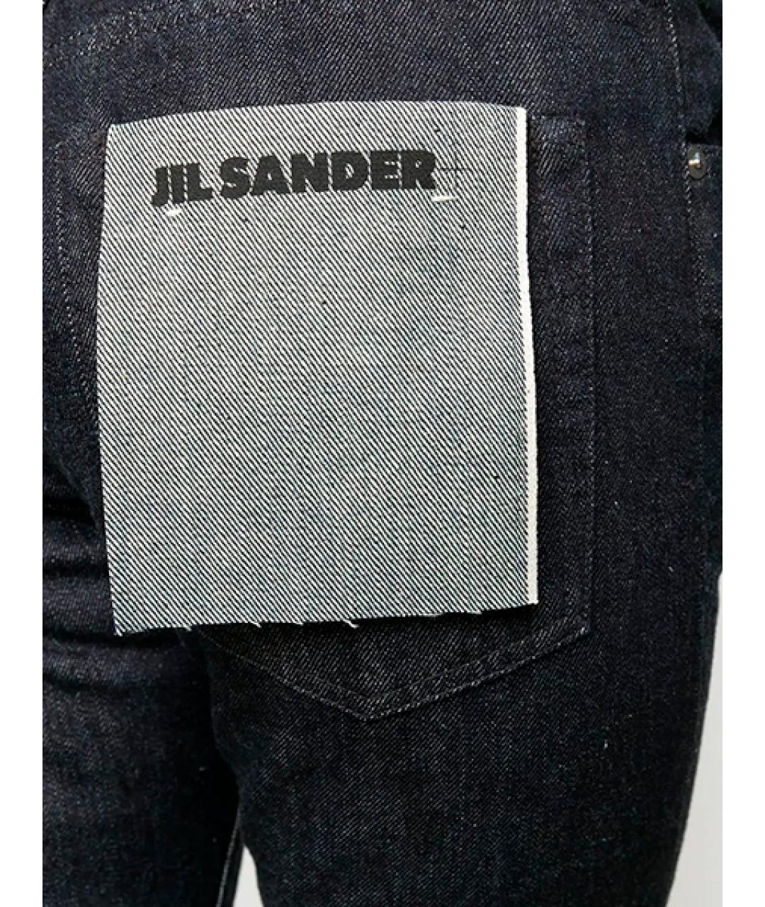 JIL SANDER Черные хлопковые джинсы слим, фото 5