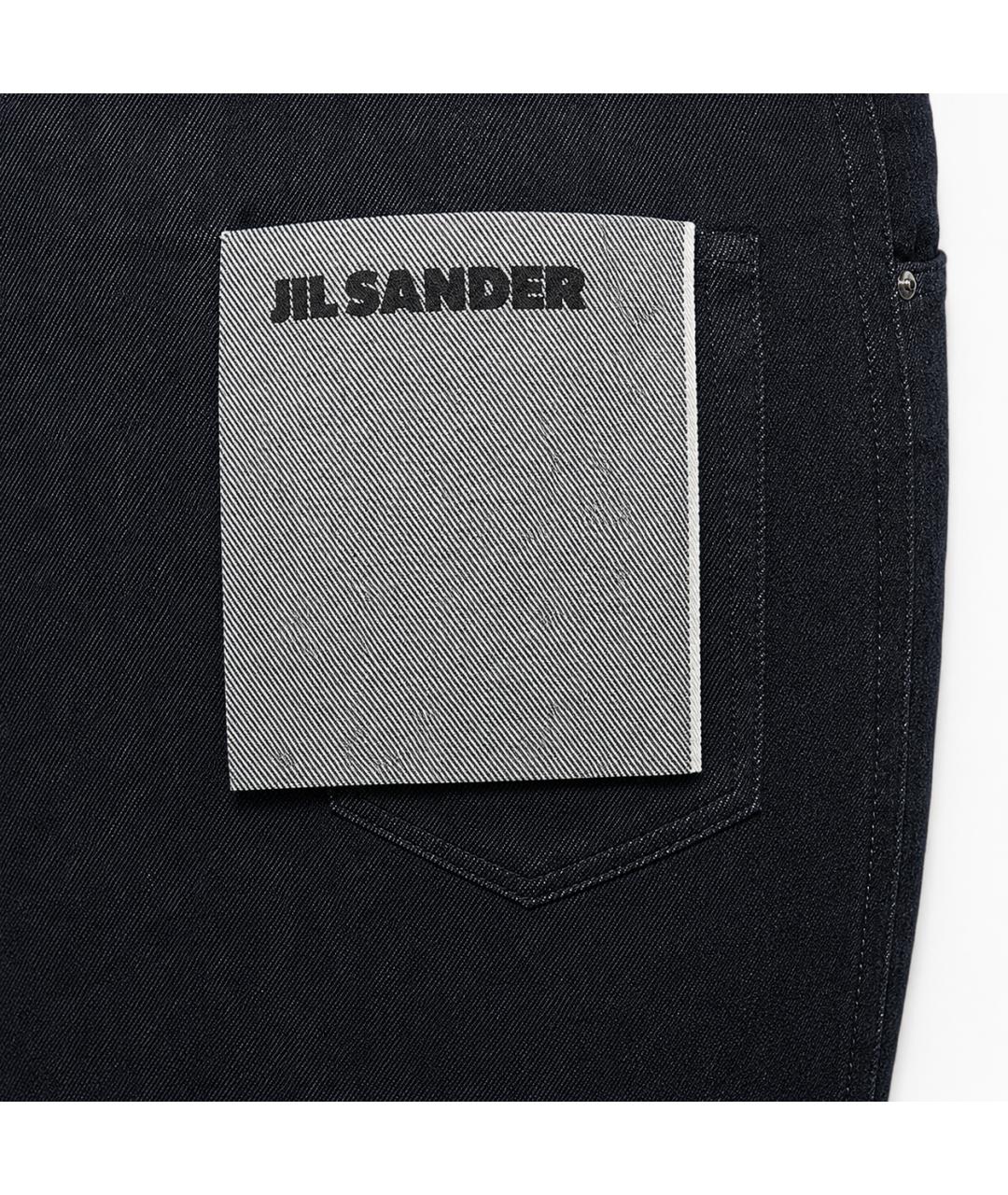 JIL SANDER Черные хлопковые джинсы слим, фото 4