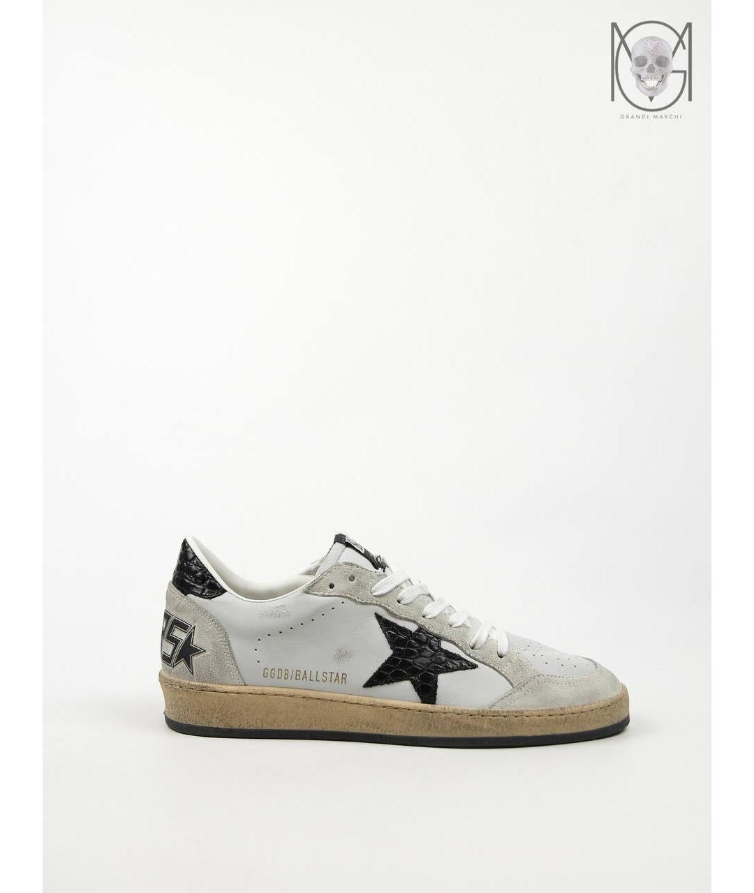 GOLDEN GOOSE DELUXE BRAND Серые кожаные низкие кроссовки / кеды, фото 9