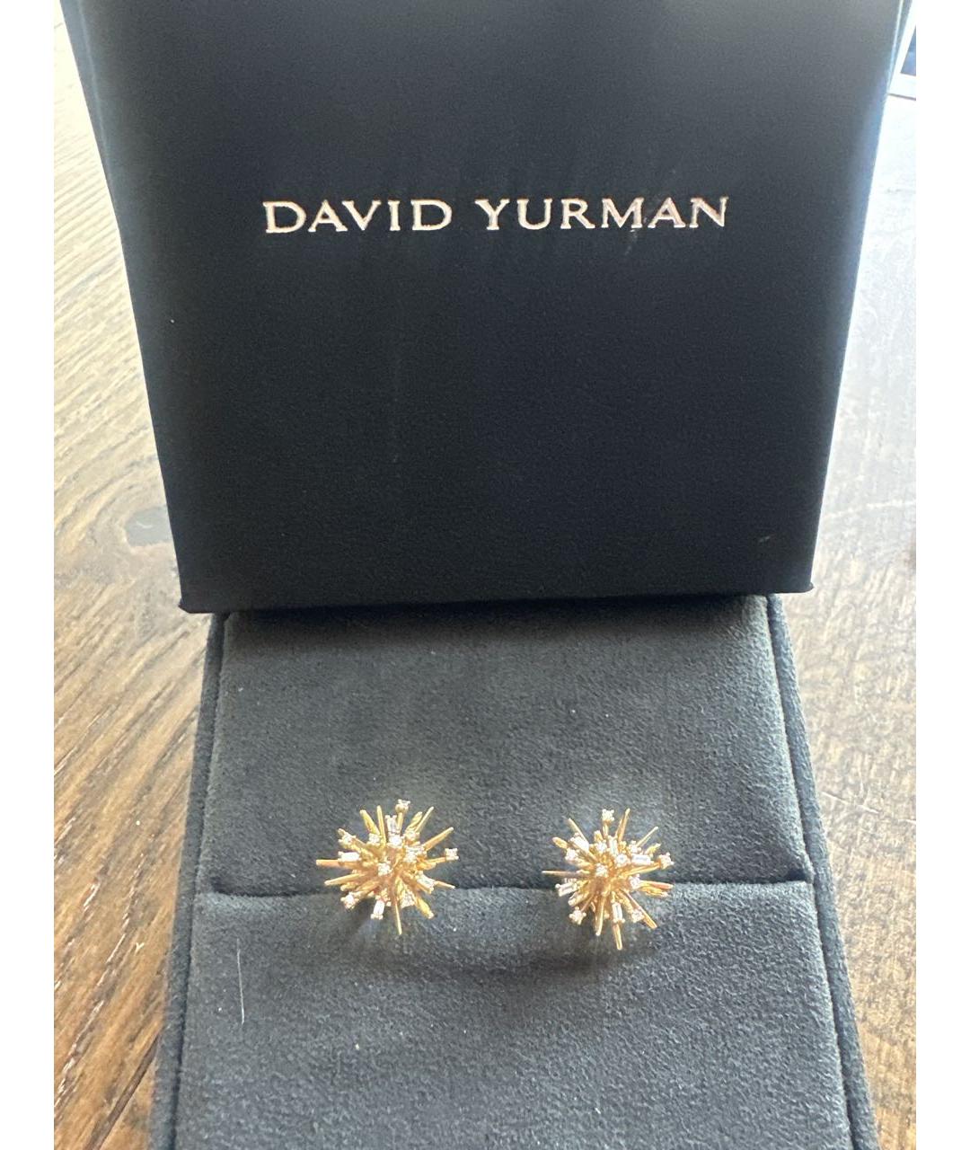 David Yurman Золотые серьги из желтого золота, фото 6