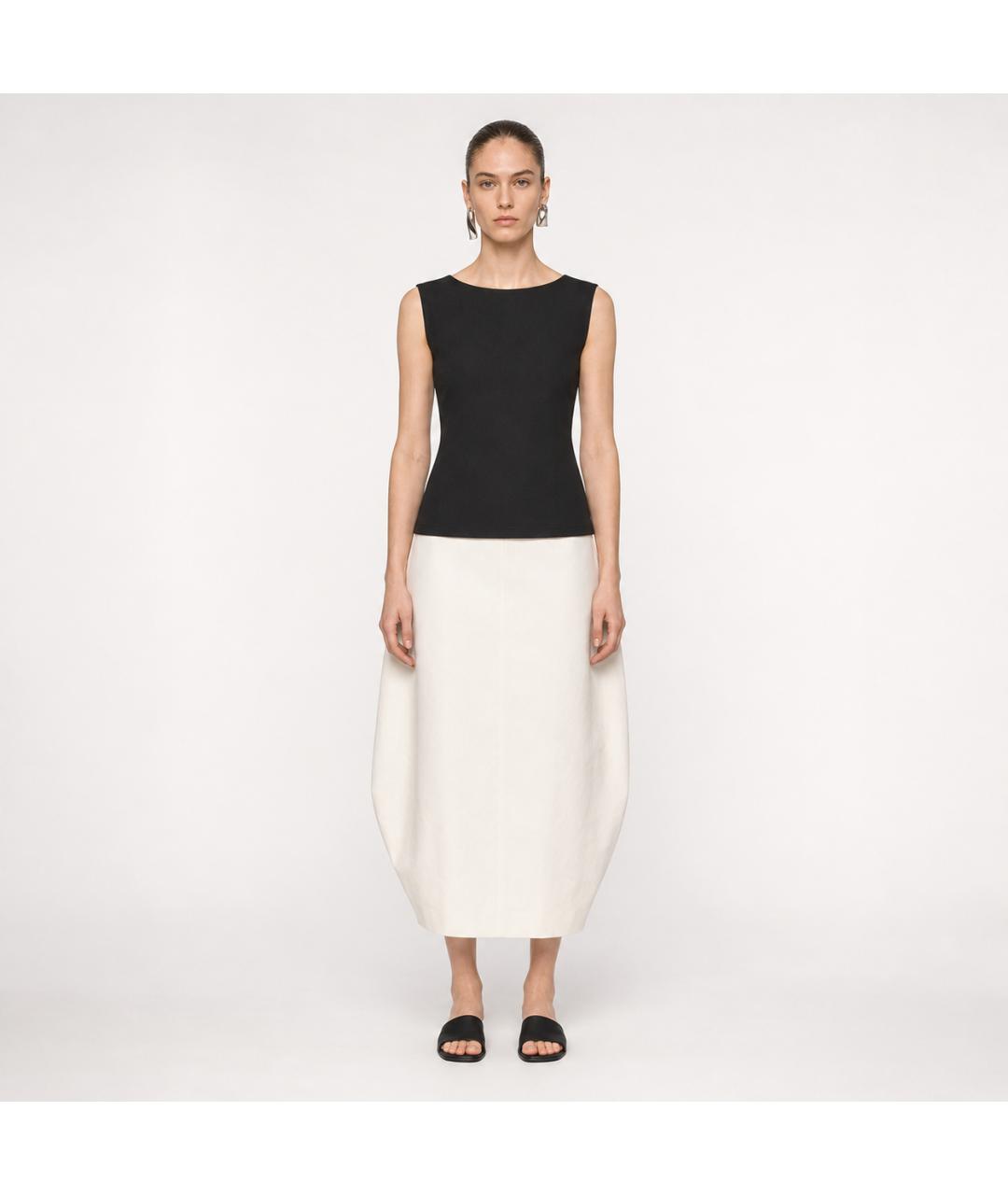 JIL SANDER Черная полиамидовая блузы, фото 4