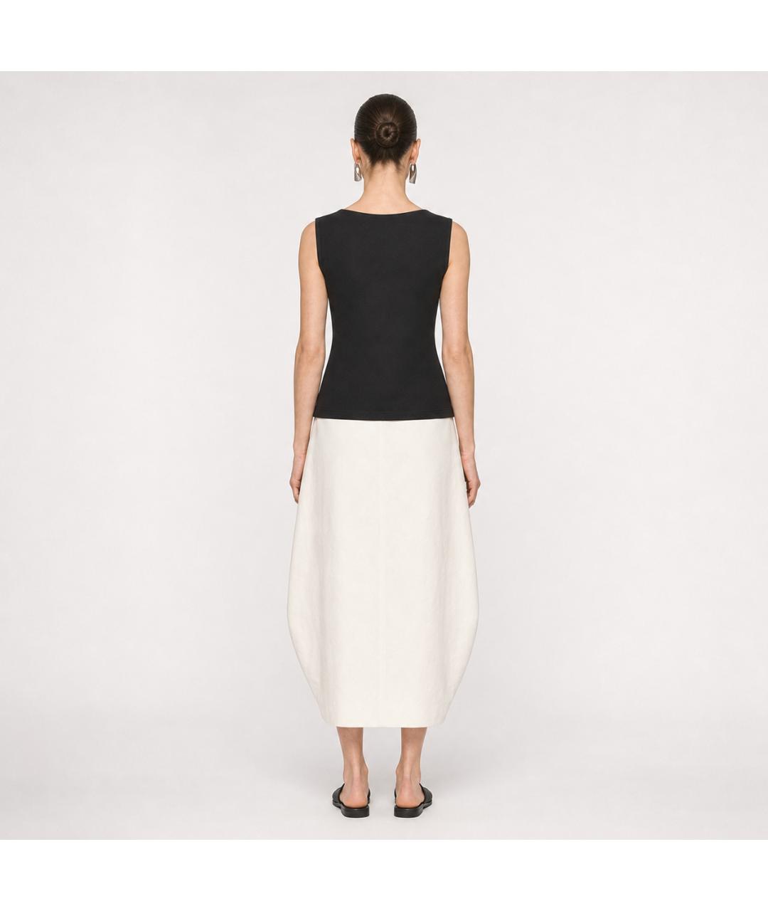 JIL SANDER Черная полиамидовая блузы, фото 5