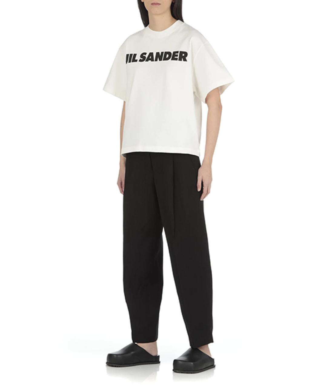 JIL SANDER Белая хлопковая футболка, фото 6