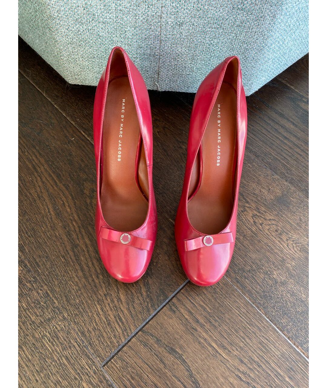 MARC BY MARC JACOBS Красные туфли из лакированной кожи, фото 3