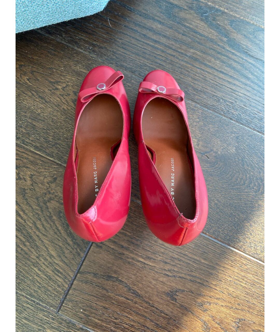MARC BY MARC JACOBS Красные туфли из лакированной кожи, фото 5