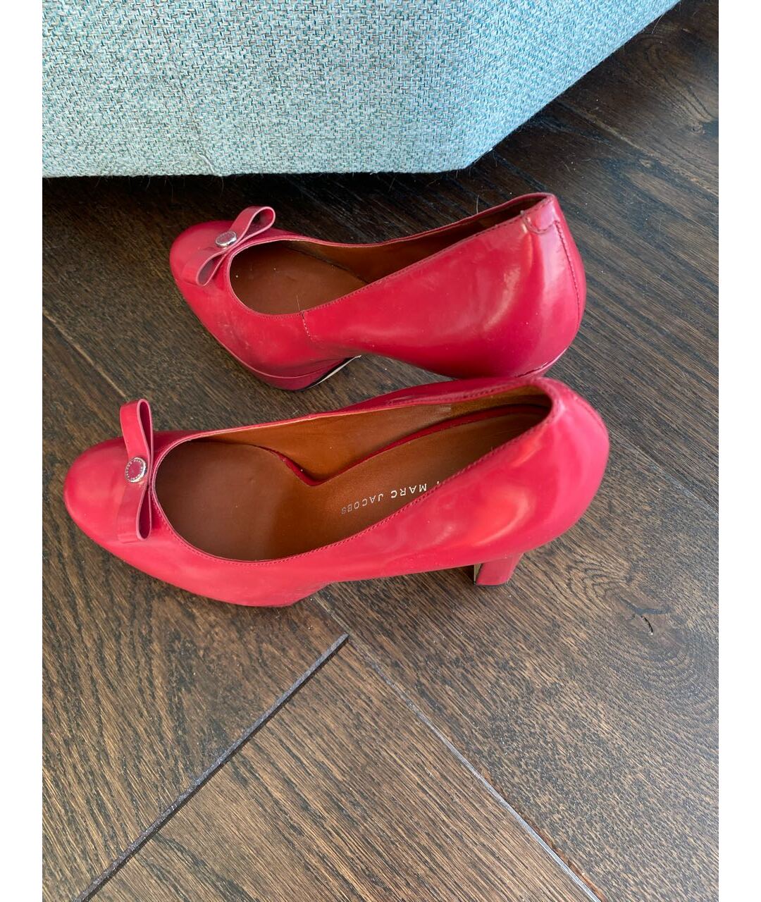 MARC BY MARC JACOBS Красные туфли из лакированной кожи, фото 7