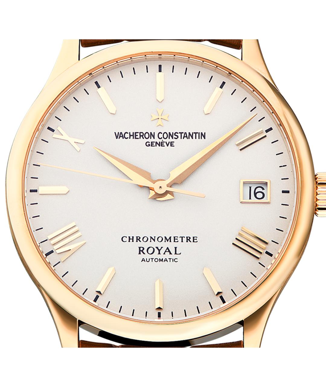 VACHERON CONSTANTIN Коричневые часы из желтого золота, фото 2