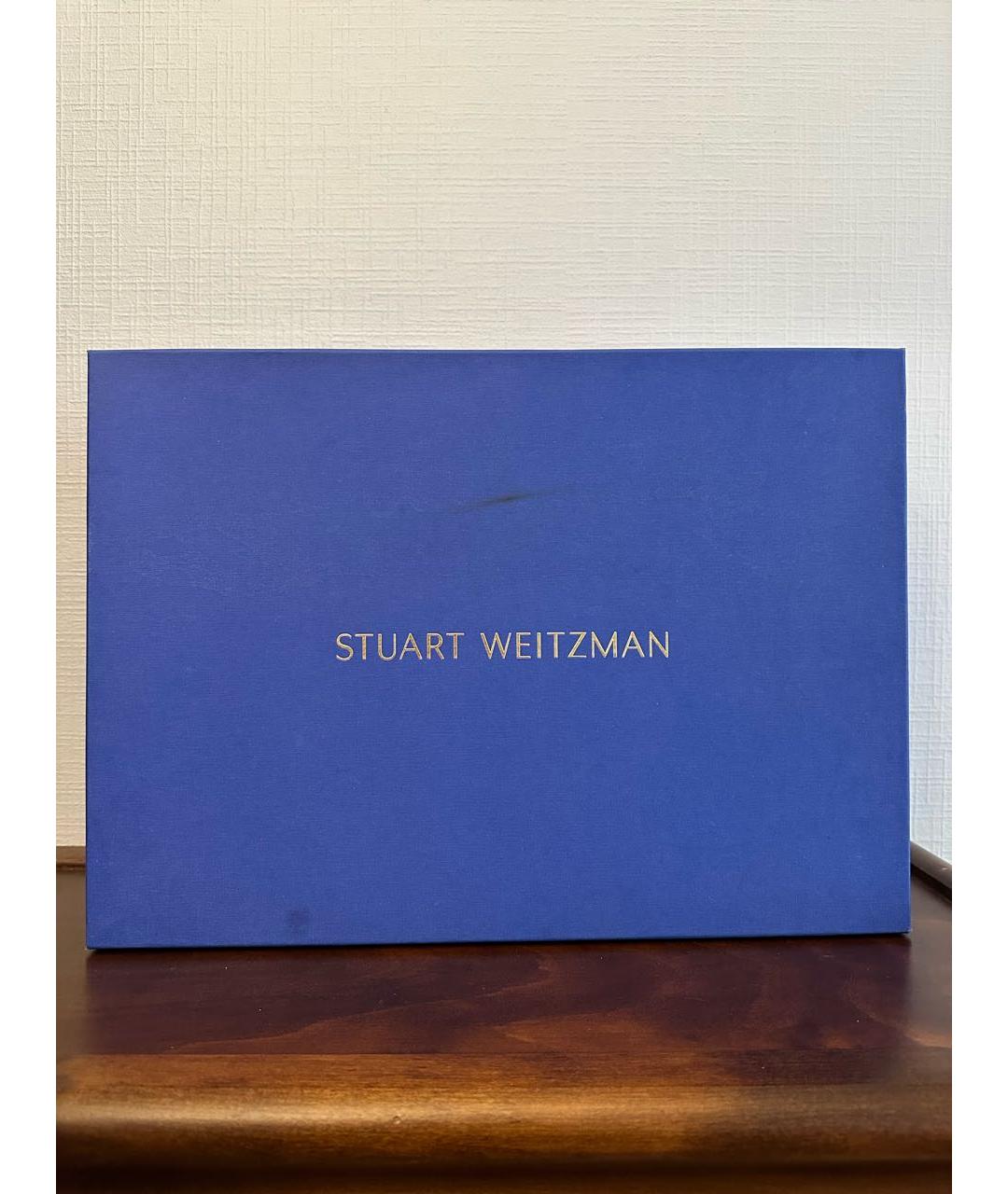 STUART WEITZMAN Черные кожаные ботинки, фото 8