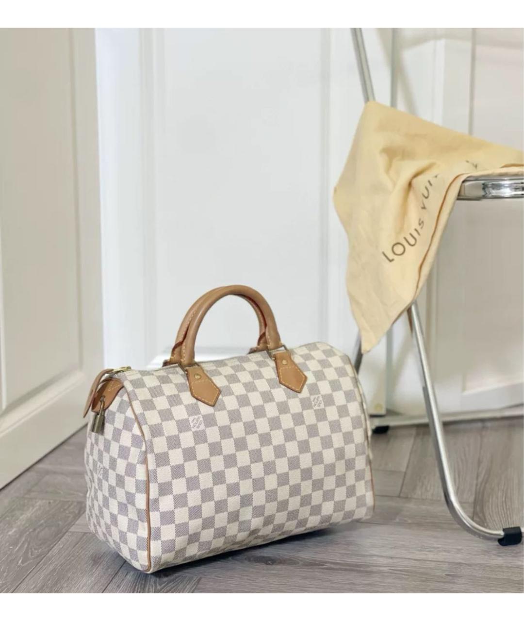 LOUIS VUITTON Белая сумка с короткими ручками, фото 3