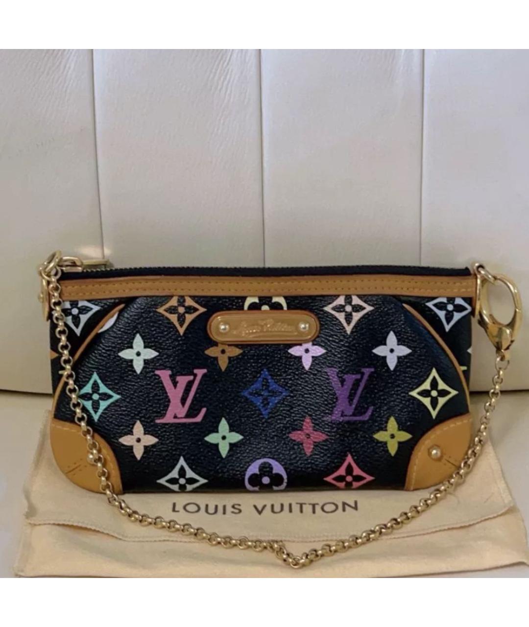 LOUIS VUITTON Черная сумка с короткими ручками, фото 7