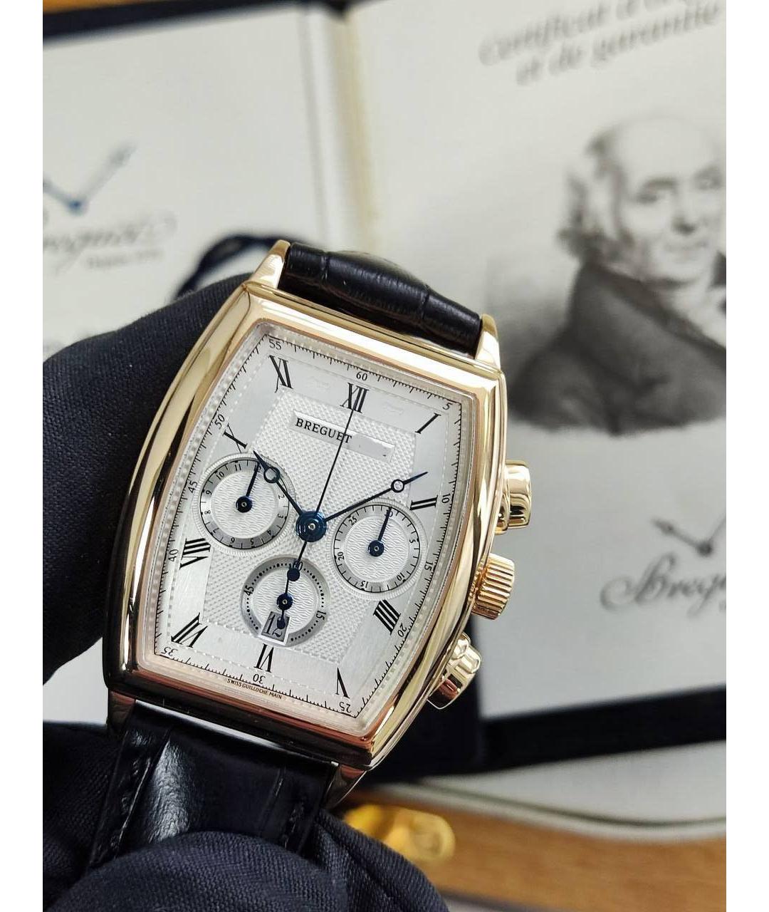 Breguet Черные часы из желтого золота, фото 3