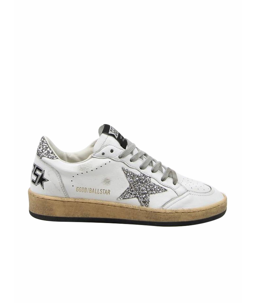 GOLDEN GOOSE DELUXE BRAND Белые кожаные кеды, фото 1