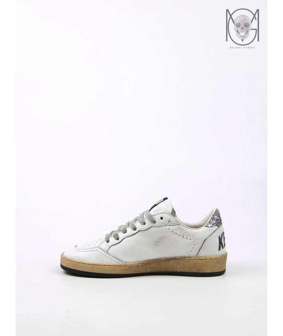 GOLDEN GOOSE DELUXE BRAND Белые кожаные кеды, фото 3