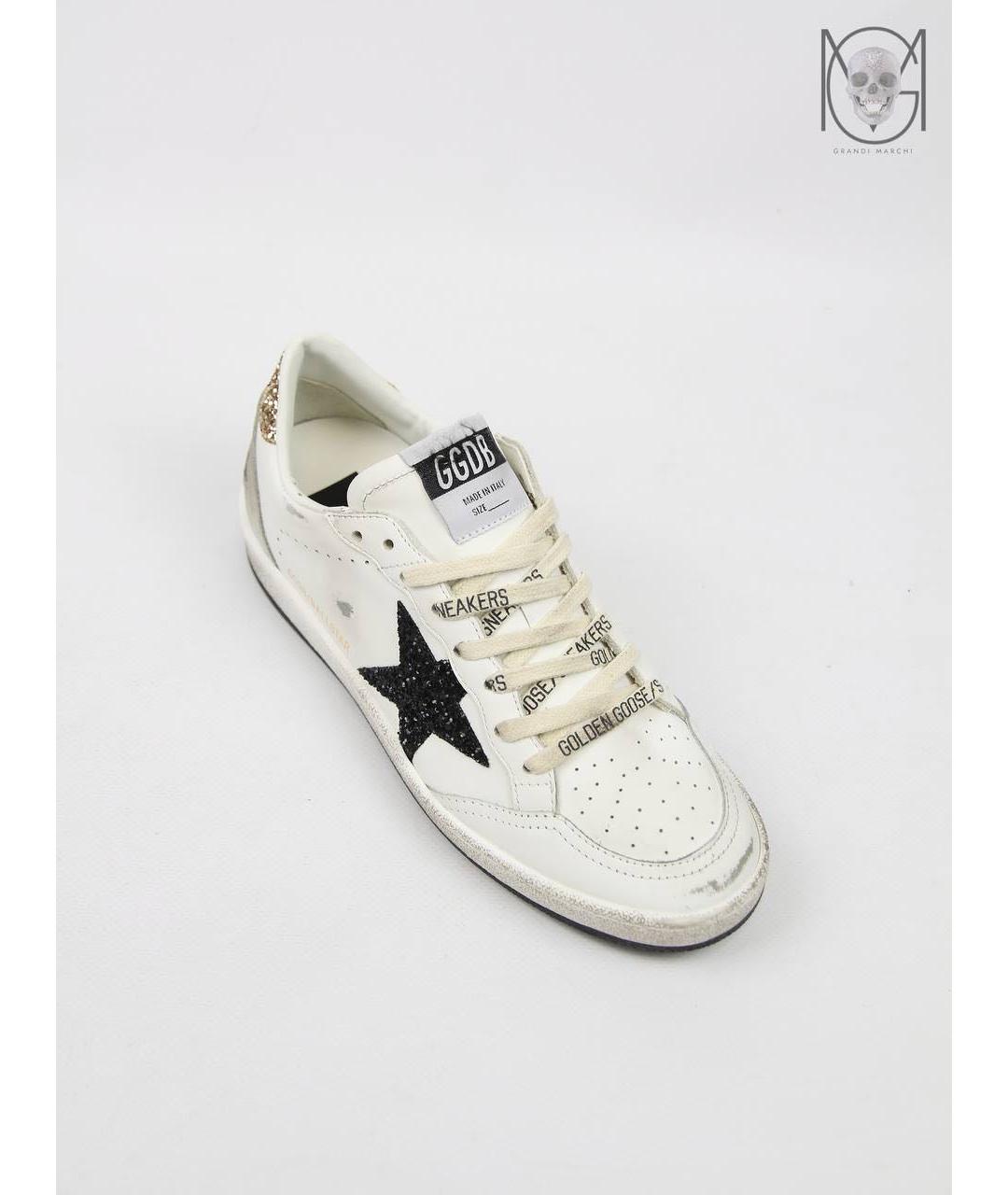 GOLDEN GOOSE DELUXE BRAND Белые кожаные кеды, фото 5