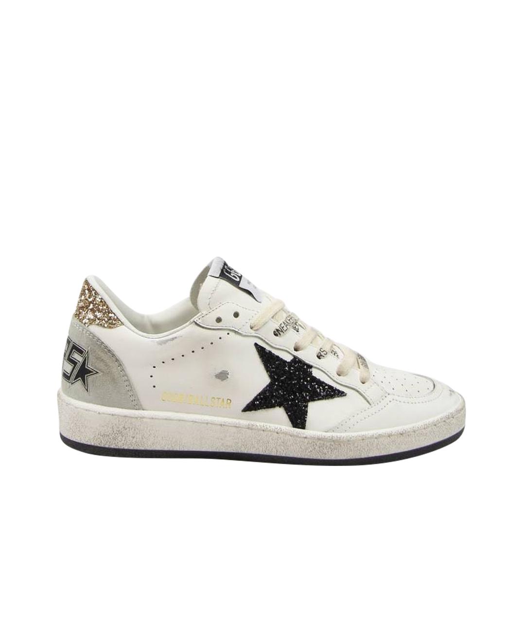 GOLDEN GOOSE DELUXE BRAND Белые кожаные кеды, фото 1