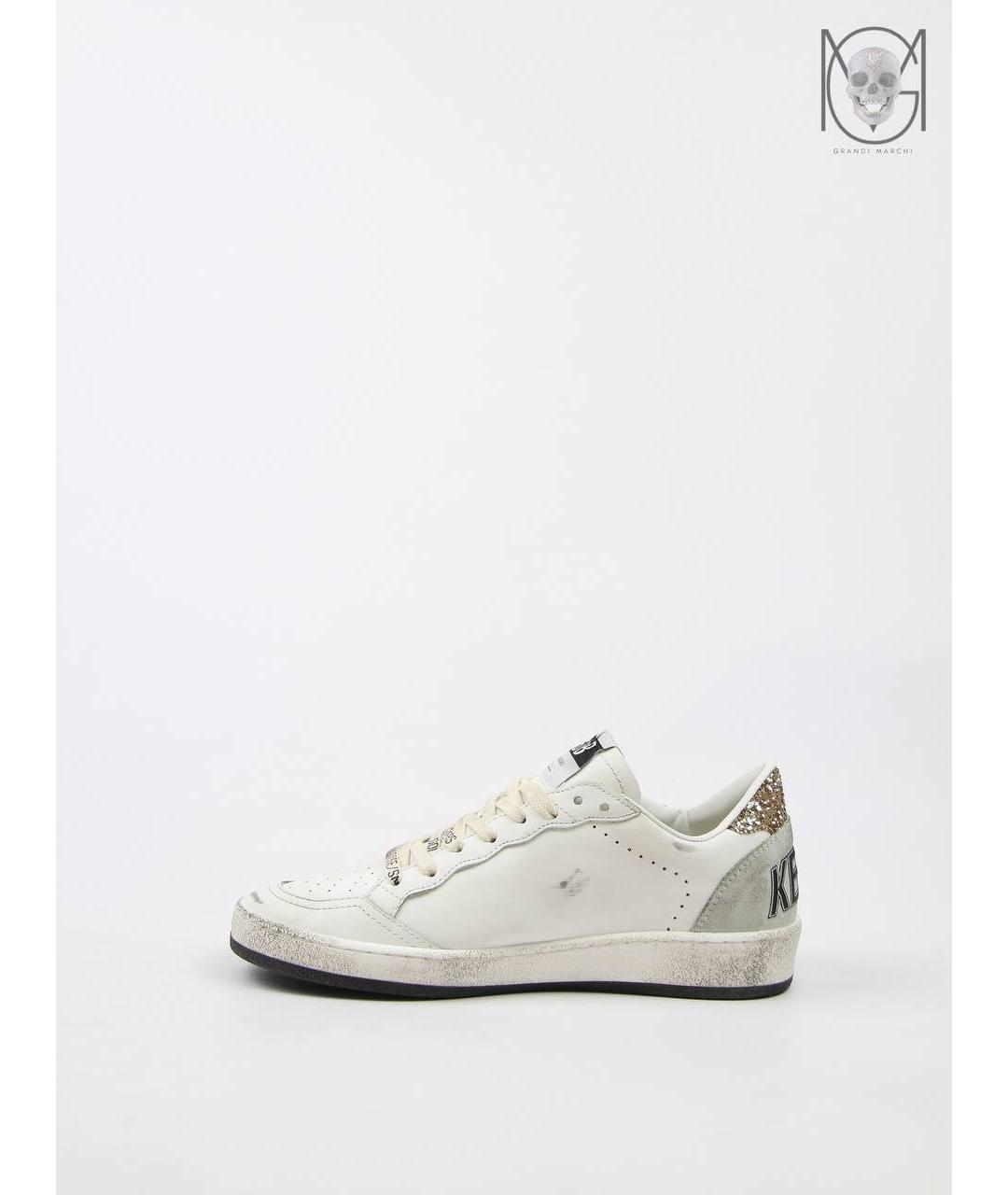 GOLDEN GOOSE DELUXE BRAND Белые кожаные кеды, фото 3