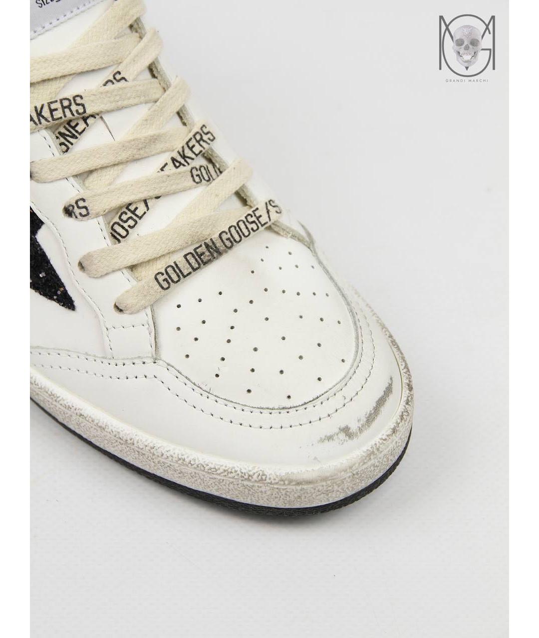 GOLDEN GOOSE DELUXE BRAND Белые кожаные кеды, фото 6