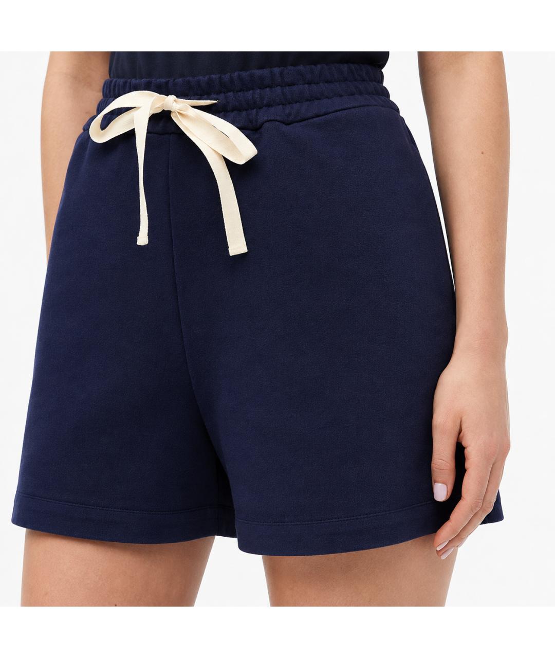 JIL SANDER Синие хлопковые шорты, фото 3