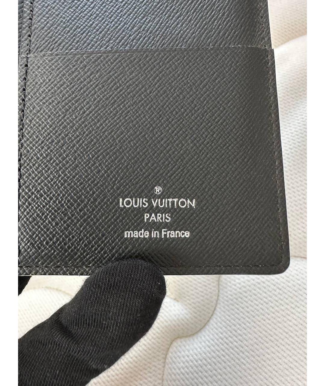 LOUIS VUITTON Антрацитовый кошелек, фото 5