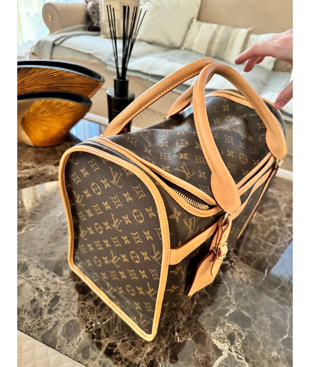 LOUIS VUITTON Коричневая дорожная/спортивная сумка, фото 3