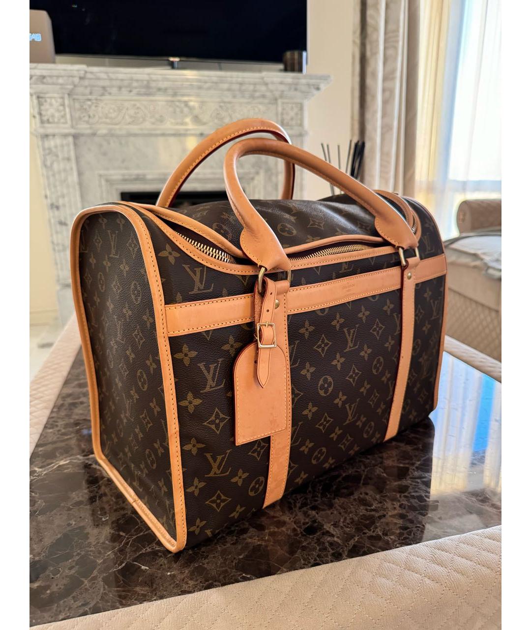 LOUIS VUITTON Коричневая дорожная/спортивная сумка, фото 9