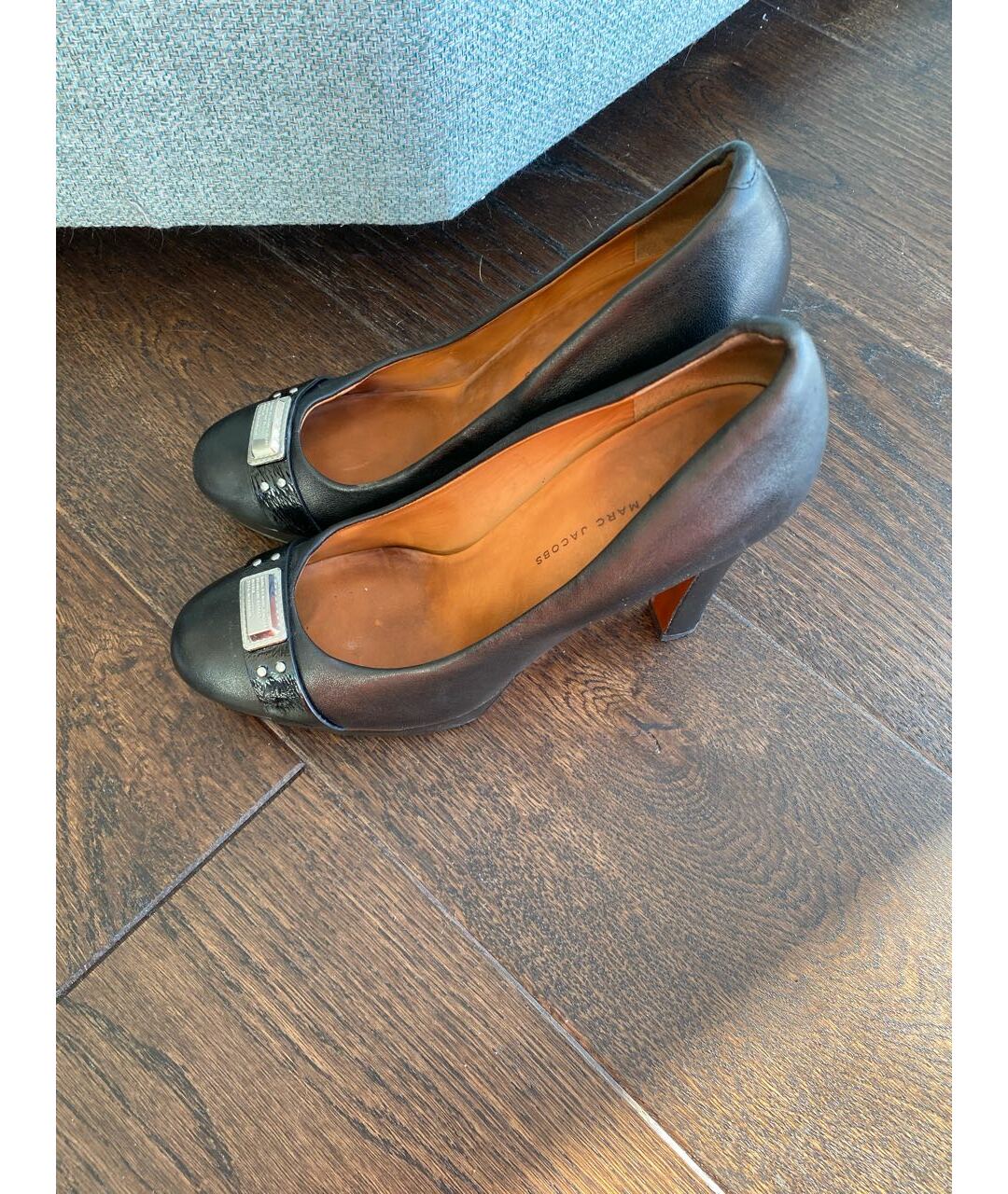 MARC BY MARC JACOBS Черные кожаные туфли, фото 6