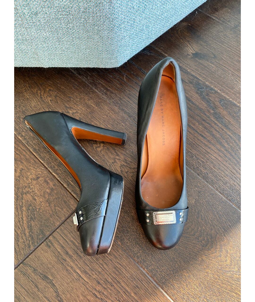 MARC BY MARC JACOBS Черные кожаные туфли, фото 9