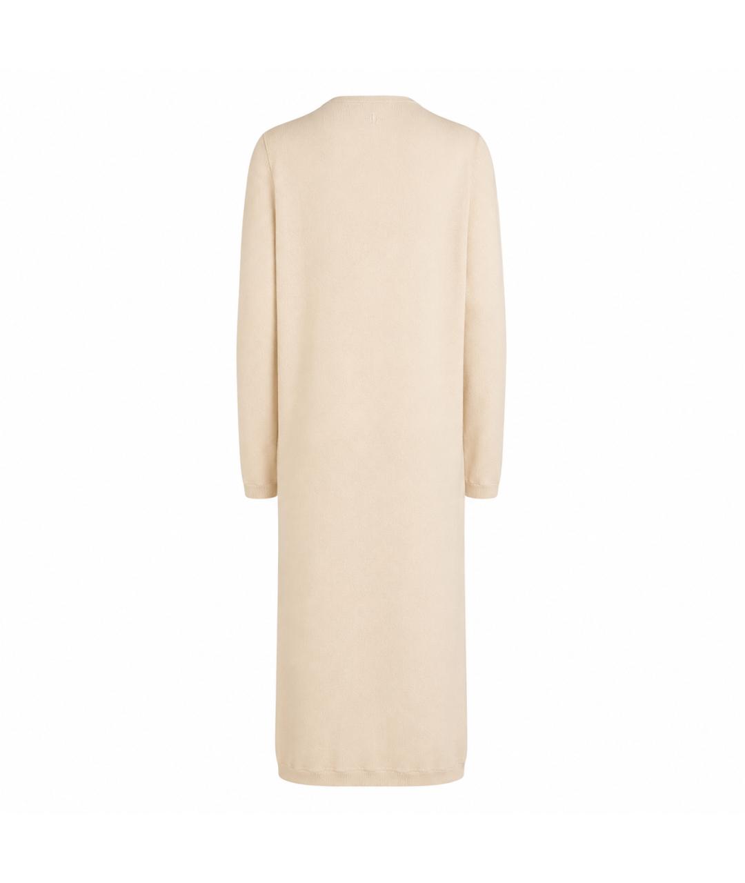 JIL SANDER Бежевое хлопковое платье, фото 3