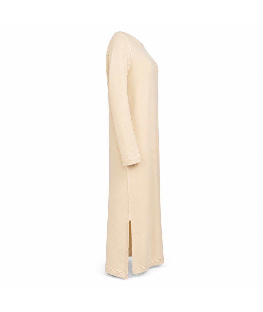 JIL SANDER Бежевое хлопковое платье, фото 4
