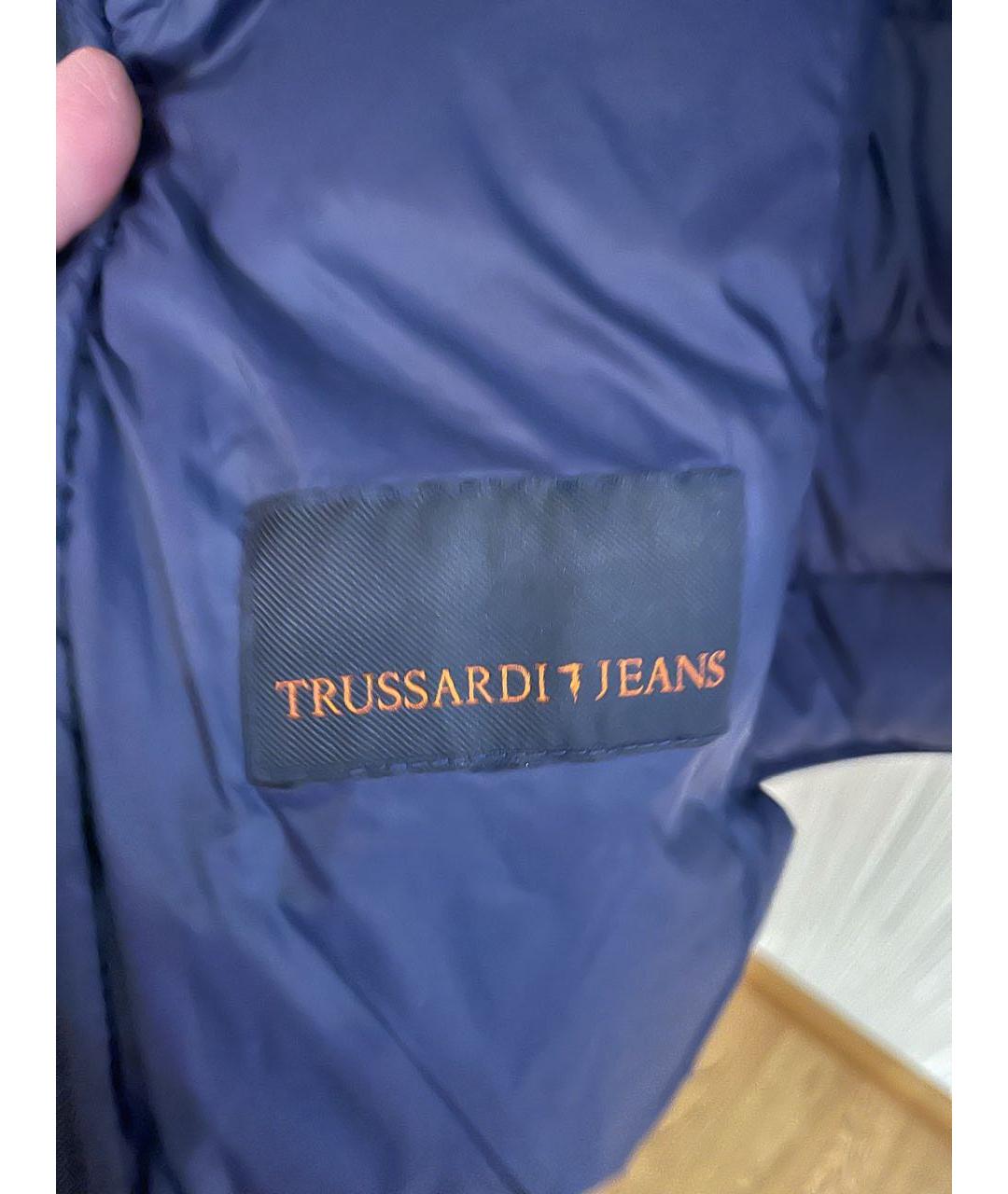 TRUSSARDI JEANS Черная полиэстеровая куртка, фото 3