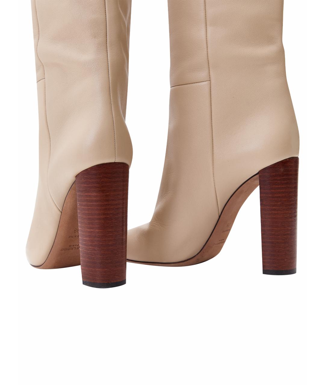 SAINT LAURENT Черные кожаные сапоги, фото 7