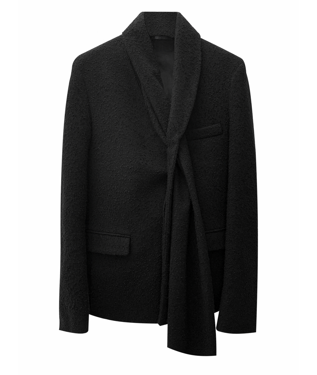 KRIS VAN ASSCHE Черный шерстяной пиджак, фото 1