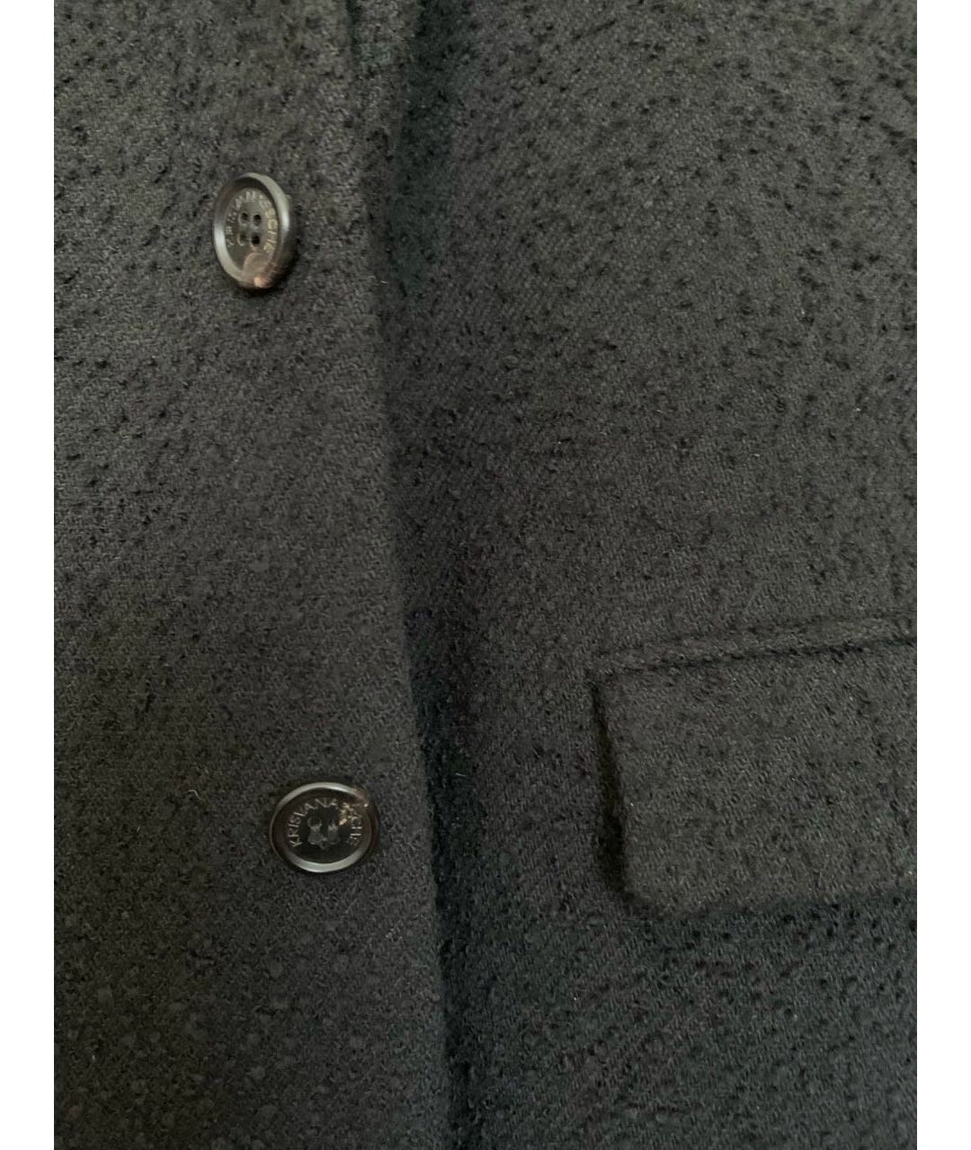 KRIS VAN ASSCHE Черный шерстяной пиджак, фото 5