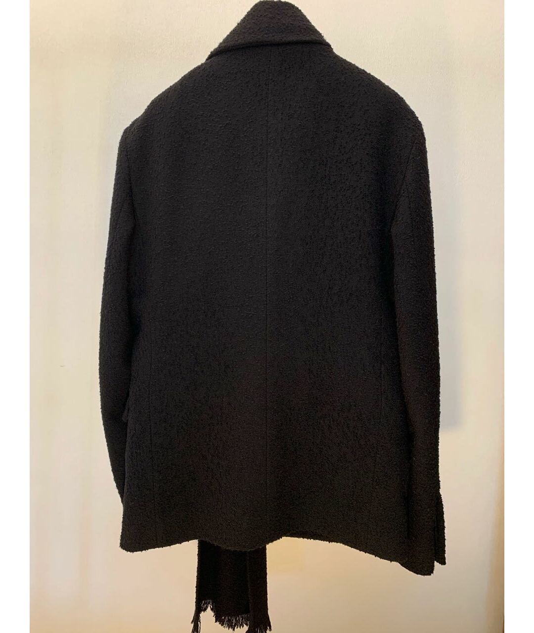 KRIS VAN ASSCHE Черный шерстяной пиджак, фото 3