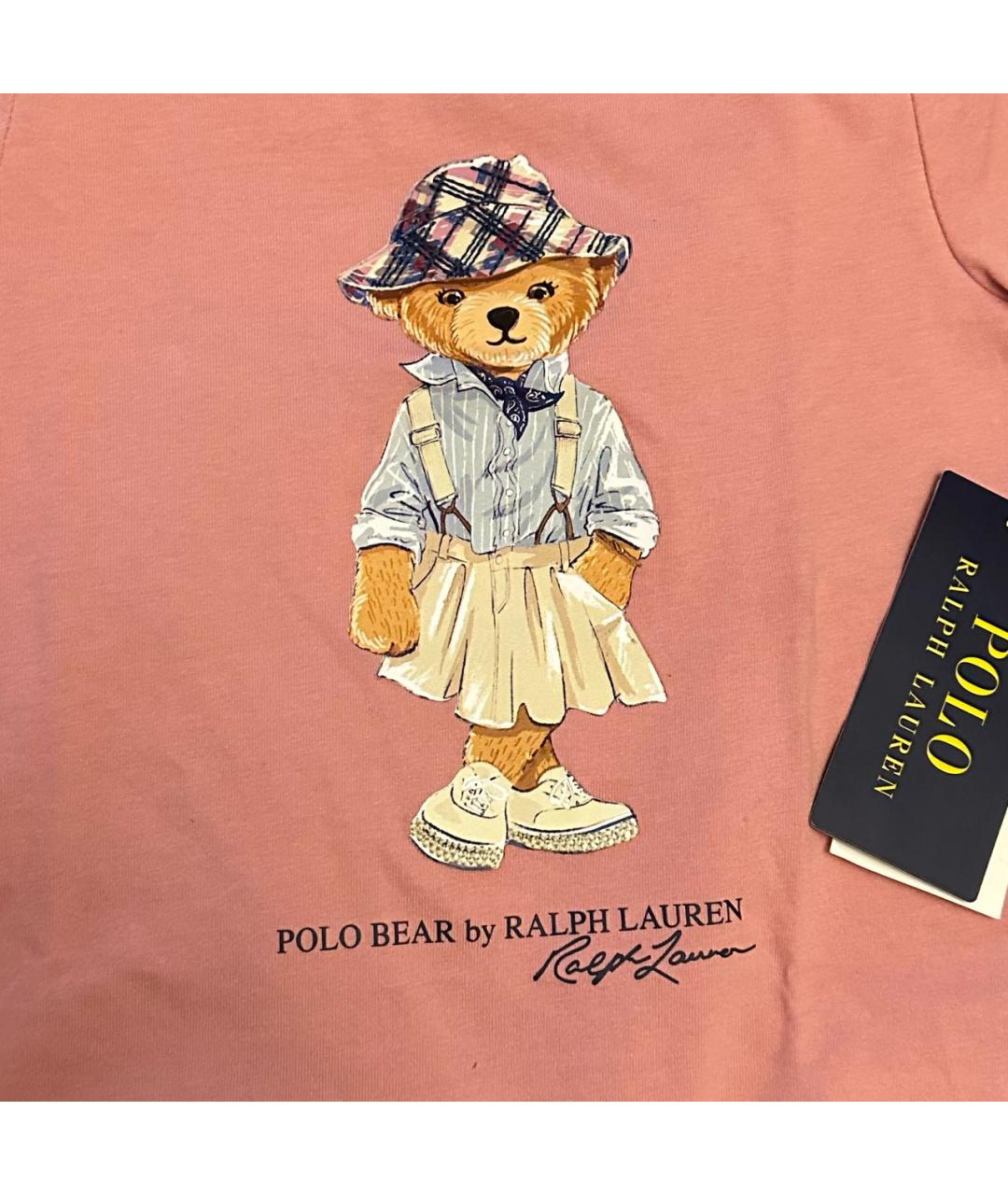 POLO RALPH LAUREN Коралловый хлопковый футболка / топ, фото 4