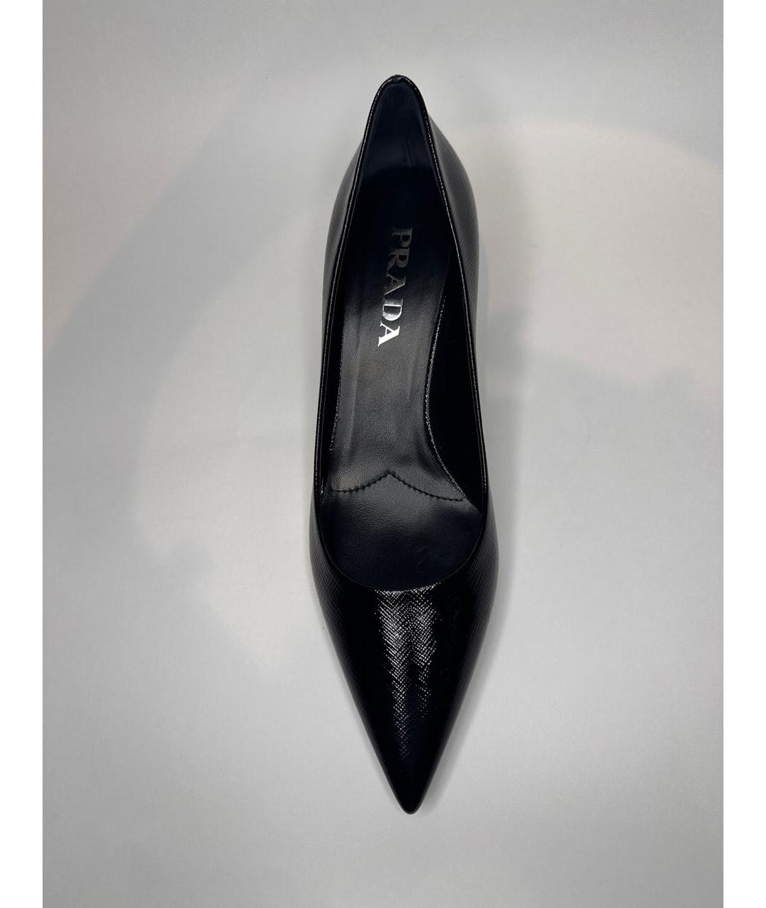 PRADA Черные кожаные туфли, фото 3